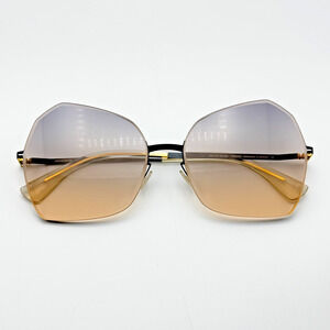 Mykita Sunglasses Studio 10.1 Col 256 Gold Indigo Butterfly Oversized Frame 61mm